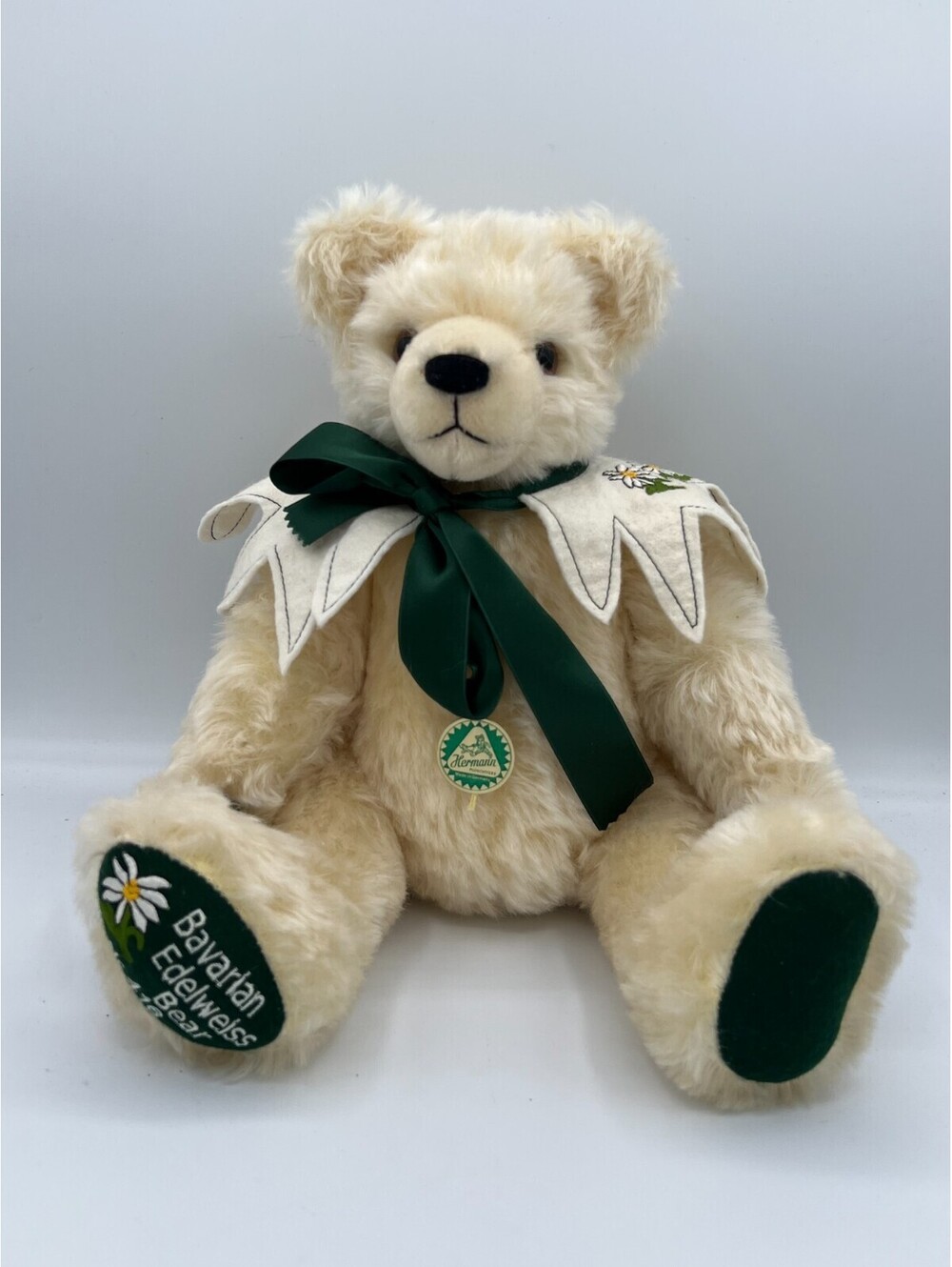 RARE Vintage Hermann Mohair Bavarian Edelweiss 15" Bear 416 of 2000